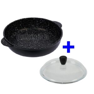 Két fülű serpenyő - Indukciós gránitedény 32cm + Fedő