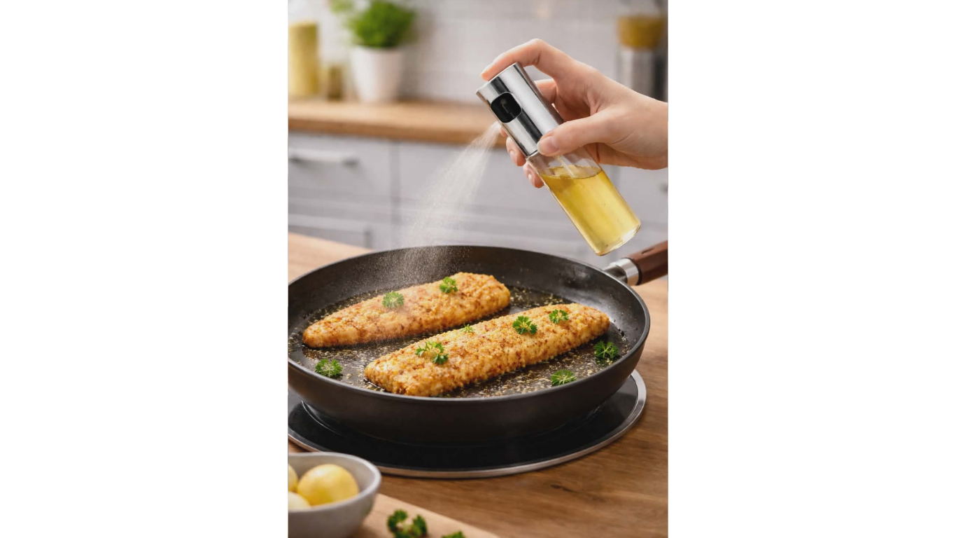 Julienne 24 cm-es Indukciós Serpenyő Csomag – Lapos és Mély Serpenyő Szett Olajpermetezővel - Image 5